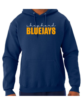 Shepherd Football Spirit Gear - 2024 - Youth Hooded Sweatshirt - Jerzees NuBlend Youth Hooded Sweatshirt - 8oz