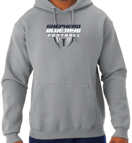Shepherd Football Gear - 2026 -  Adult Unisex Hooded Sweatshirt - Jerzees NuBlend Unisex Hooded Sweatshirt - 8oz