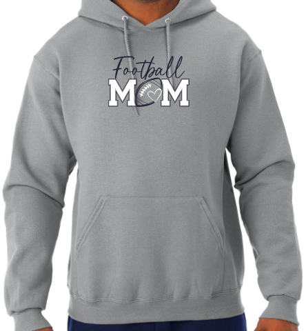 Shepherd Football Mom Gear - 2026 -  Adult Unisex Hooded Sweatshirt - Jerzees NuBlend Unisex Hooded Sweatshirt - 8oz