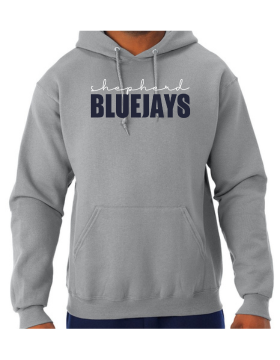 Shepherd Football Spirit Gear - 2024 - Youth Hooded Sweatshirt - Jerzees NuBlend Youth Hooded Sweatshirt - 8oz