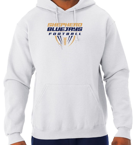 Shepherd Football Gear - 2026 -  Youth Hooded Sweatshirt - Jerzees NuBlend Youth Hooded Sweatshirt - 8oz