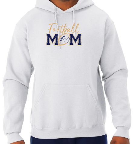 Shepherd Football Mom Gear - 2026 -  Adult Unisex Hooded Sweatshirt - Jerzees NuBlend Unisex Hooded Sweatshirt - 8oz