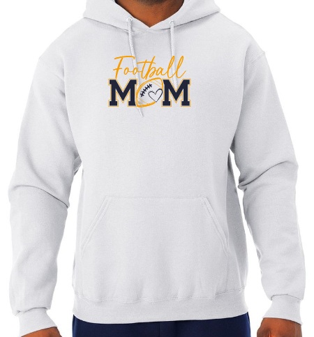Shepherd Football Mom Gear - 2026 -  Adult Unisex Hooded Sweatshirt - Jerzees NuBlend Unisex Hooded Sweatshirt - 8oz