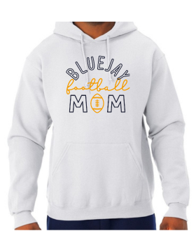 Shepherd Football Mom Gear - 2024 -  Adult Unisex Hooded Sweatshirt - Jerzees NuBlend Unisex Hooded Sweatshirt - 8oz