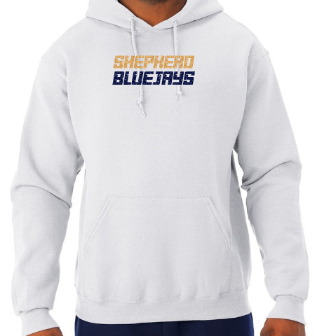 Shepherd Football Spirit Gear GLITTER - 2026 - Adult Unisex Hooded Sweatshirt - Jerzees NuBlend Unisex Hooded Sweatshirt - 8oz
