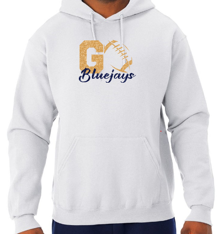 Shepherd Football Spirit Gear GLITTER - 2026 - Adult Unisex Hooded Sweatshirt - Jerzees NuBlend Unisex Hooded Sweatshirt - 8oz