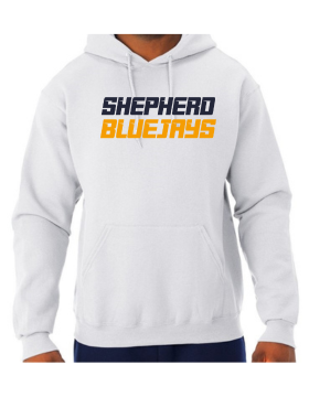 Shepherd Football Spirit Gear - 2024 - Adult Unisex Hooded Sweatshirt - Jerzees NuBlend Unisex Hooded Sweatshirt - 8oz
