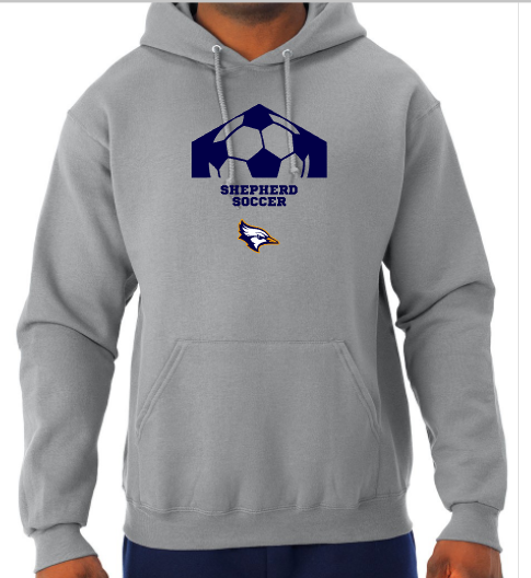 Shepherd Soccer - Adult Hooded Sweatshirt - Jerzees NuBlend