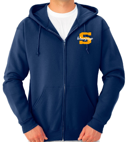 Shepherd Football Spirit Gear - 2026 - Unisex Full-Zip Hooded Sweatshirt - Jerzees NuBlend Unisex Full-Zip Hooded Sweatshirt - 8oz