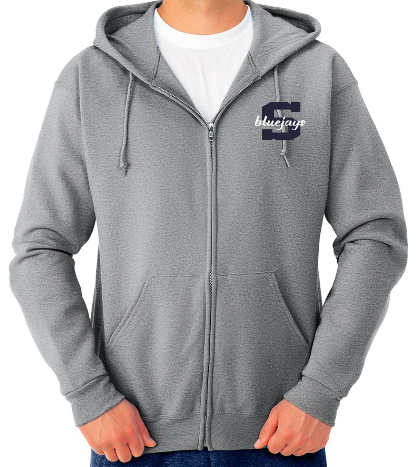 Shepherd Football Spirit Gear - 2026 - Unisex Full-Zip Hooded Sweatshirt - Jerzees NuBlend Unisex Full-Zip Hooded Sweatshirt - 8oz