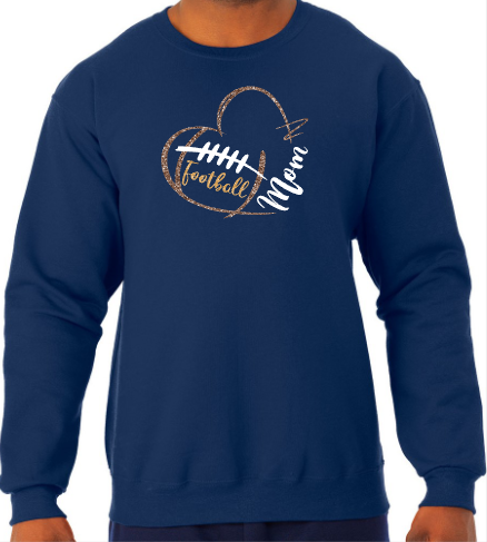 Shepherd Football Mom Gear - 2025 -  Adult Unisex Sweatshirt - Jerzees NuBlend Unisex Sweatshirt - 8oz