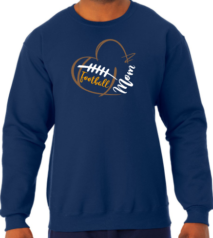 Shepherd Football Mom Gear - 2025 -  Adult Unisex Sweatshirt - Jerzees NuBlend Unisex Sweatshirt - 8oz