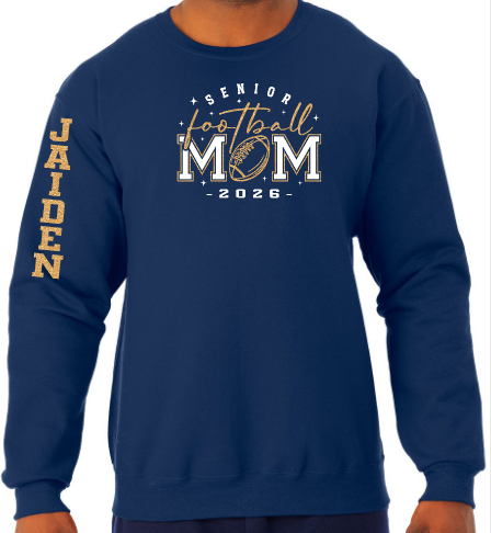 Shepherd Football Senior Mom Gear - 2025 -  Adult Unisex Sweatshirt - Jerzees NuBlend Unisex Sweatshirt - 8oz