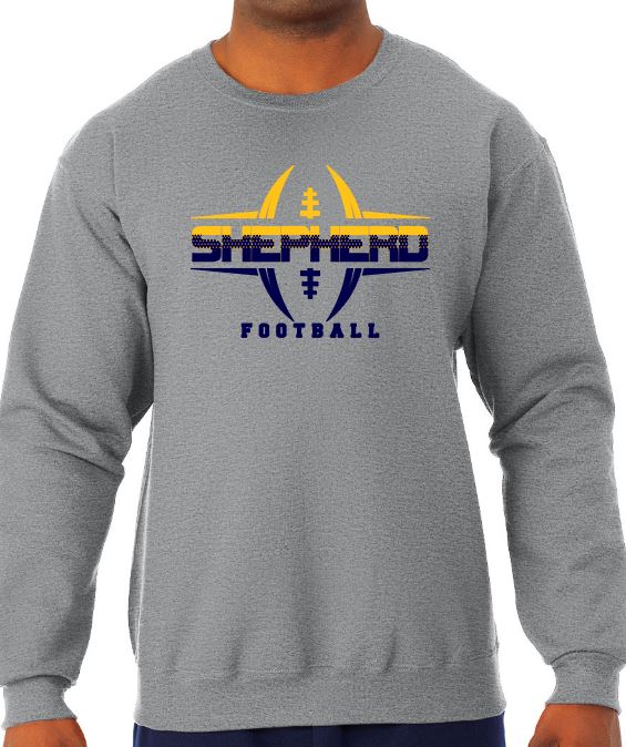 Shepherd Football Gear - 2021 - Youth Crew Sweatshirt - Jerzees NuBlend