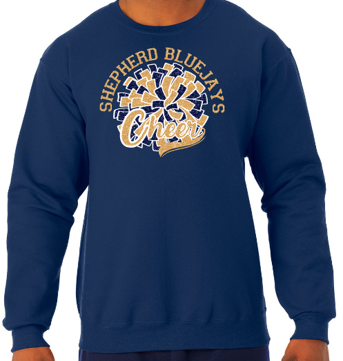 Shepherd Cheer Gear - 2026 -  Adult Unisex Sweatshirt - Jerzees NuBlend Unisex Sweatshirt - 8oz