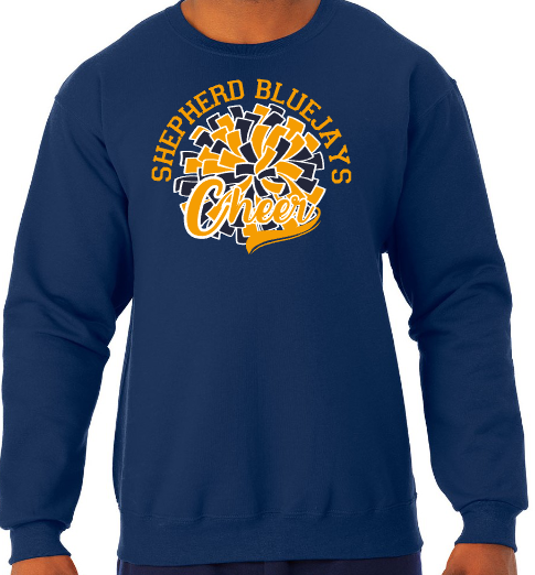 Shepherd Cheer Gear - 2026 -  Adult Unisex Sweatshirt - Jerzees NuBlend Unisex Sweatshirt - 8oz