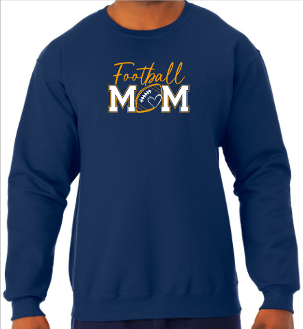 Shepherd Football Mom Gear - 2026 -  Adult Unisex Sweatshirt - Jerzees NuBlend Unisex Sweatshirt - 8oz