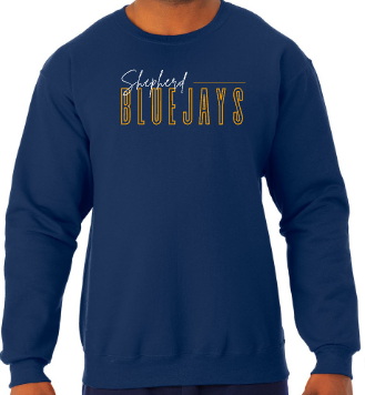 Shepherd Football Spirit Gear - 2025 - Youth Sweatshirt - Jerzees NuBlend Youth Sweatshirt - 8oz