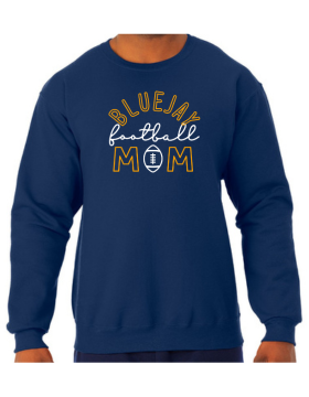 Shepherd Football Mom Gear - 2024 -  Adult Unisex Sweatshirt - Jerzees NuBlend Unisex Sweatshirt - 8oz