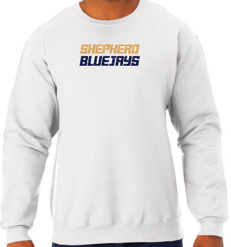Shepherd Football Spirit Gear GLITTER - 2026 - Adult Unisex Sweatshirt - Jerzees NuBlend Unisex Sweatshirt - 8oz