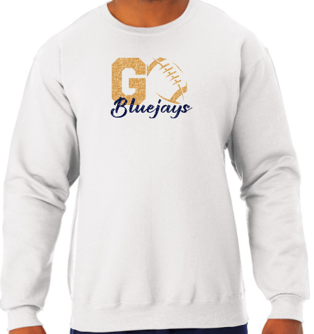 Shepherd Football Spirit Gear GLITTER - 2026 - Adult Unisex Sweatshirt - Jerzees NuBlend Unisex Sweatshirt - 8oz