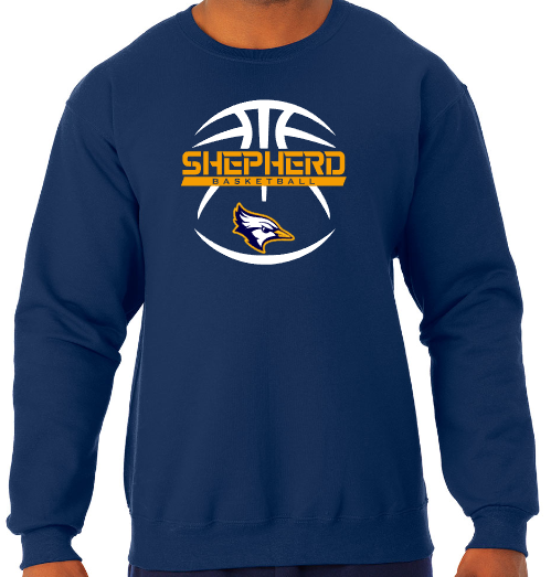 Shepherd Basketball Gear - 2024 -  Adult Unisex Sweatshirt - Jerzees NuBlend Unisex Sweatshirt - 8oz