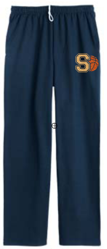 Shepherd Basketball Gear - 2024 - Adult Sweatpants- Jerzees NuBlend Pocketed Open Bottom Sweatpants