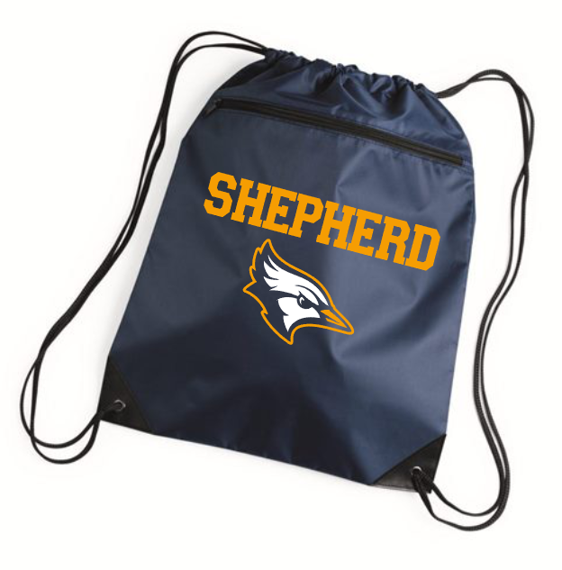 Shepherd Basketball Gear - 2024 - Drawstring Bag w/ Zipper