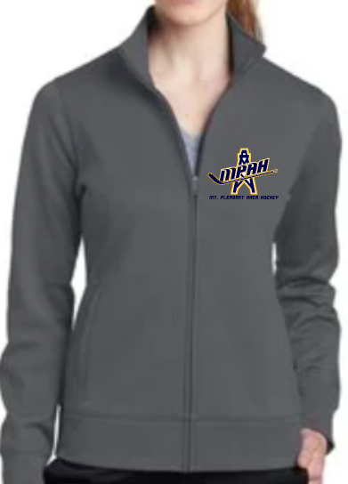 Mt. Pleasant Area Hockey - Ladies Full-Zip Jacket - Sport-Tek Sport-Wick Fleece Full-Zip Jacket [EMBROIDERED]