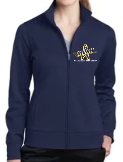 Mt. Pleasant Area Hockey - Ladies Full-Zip Jacket - Sport-Tek Sport-Wick Fleece Full-Zip Jacket [EMBROIDERED]