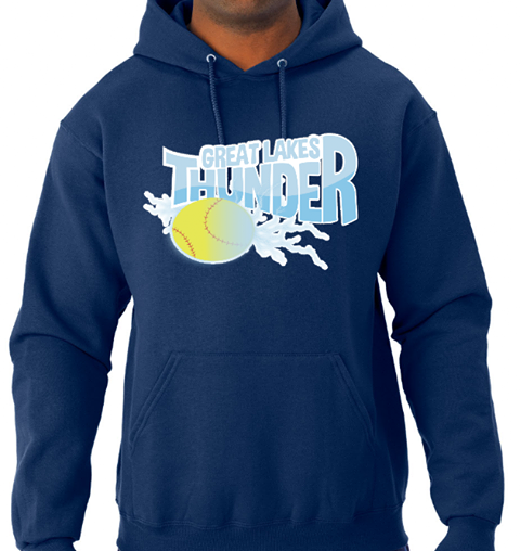 Great Lakes Thunder Softball - JERZEES® NuBlend® Hooded Sweatshirt - 8.0oz