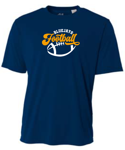 Shepherd Football Gear - 2023 -  Youth Performance Tee - A4 Youth Cooling Performance Crew Tee - 4oz