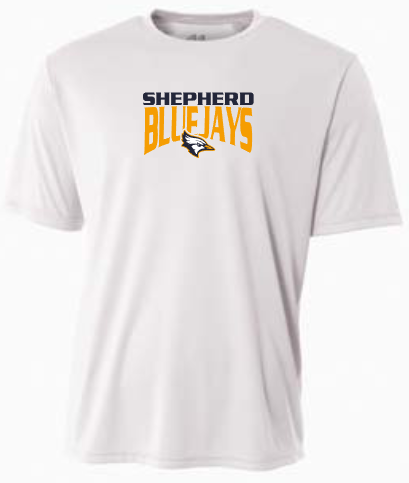 Shepherd Football Spirit Gear - 2023 - Adult Performance Tee - A4 Cooling Performance Crew Tee - 4oz