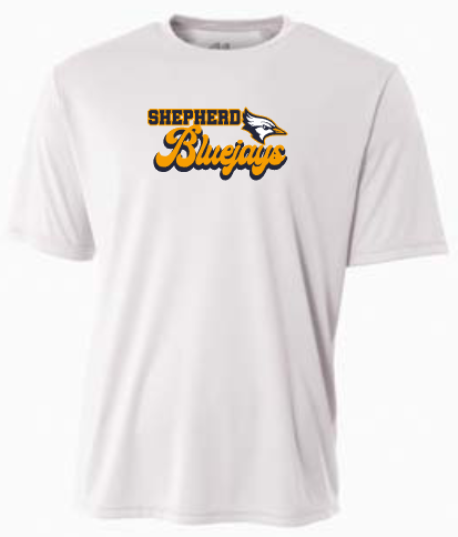 Shepherd Football Spirit Gear - 2023 - Adult Performance Tee - A4 Cooling Performance Crew Tee - 4oz