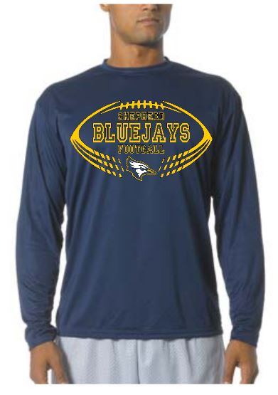 Shepherd Football Swag - 2018 - Adult Long Sleeve T-Shirt - A4 Cooling Performance