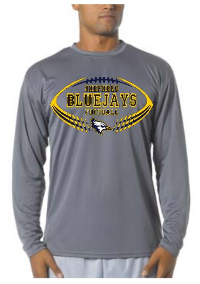 Shepherd Football Swag - 2018 - Adult Long Sleeve T-Shirt - A4 Cooling Performance