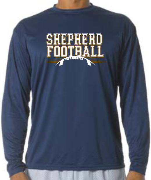 Shepherd Football Gear - 2022 - Adult Long Sleeve T-Shirt - A4 Cooling Performance