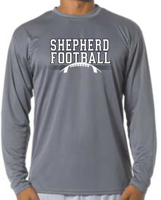 Shepherd Football Gear - 2022 - Adult Long Sleeve T-Shirt - A4 Cooling Performance