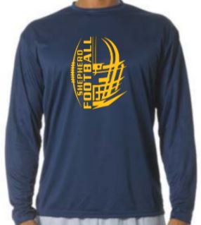 Shepherd Football - 2019 - Youth Long Sleeve T-Shirt - A4 Cooling Performance
