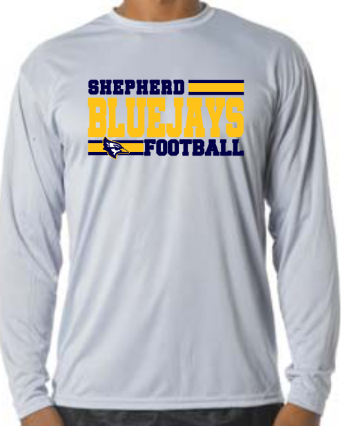 Shepherd Football - 2020 - Youth Long Sleeve T-Shirt - A4 Cooling Performance