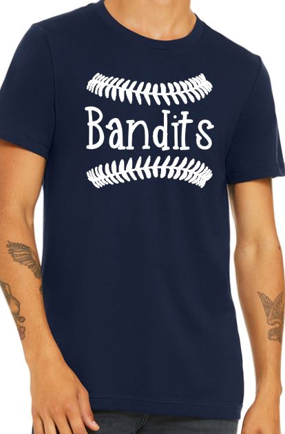 Shepherd Bandit Baseball - Bandits w/ Laces - BELLA+CANVAS® 3001 Unisex Jersey Short Sleeve Tee