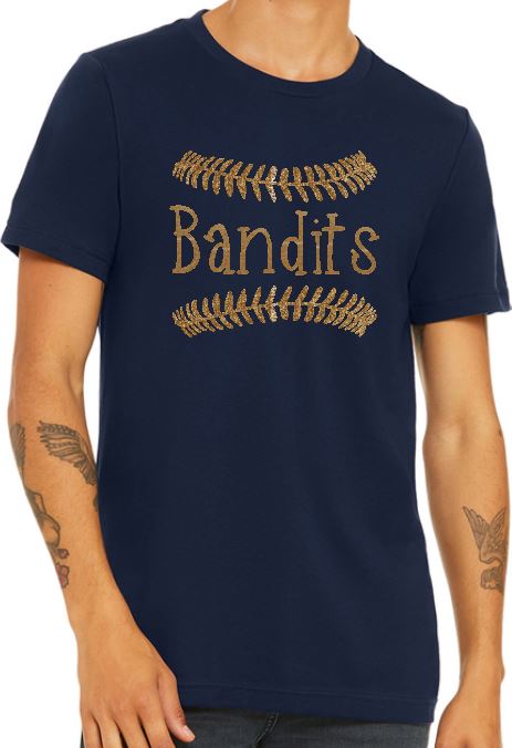 Shepherd Bandit Baseball - Bandits w/ Laces - BELLA+CANVAS® 3001 Unisex Jersey Short Sleeve Tee