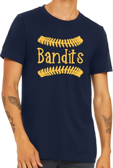 Shepherd Bandit Baseball - Bandits w/ Laces - BELLA+CANVAS® 3001 Unisex Jersey Short Sleeve Tee