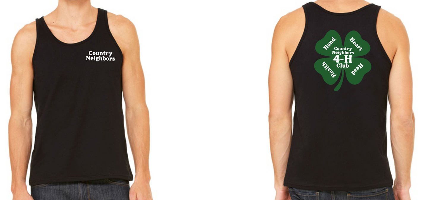 Country Neighbors 4H Club - Bella Canvas Jersey Tank - 4.2oz