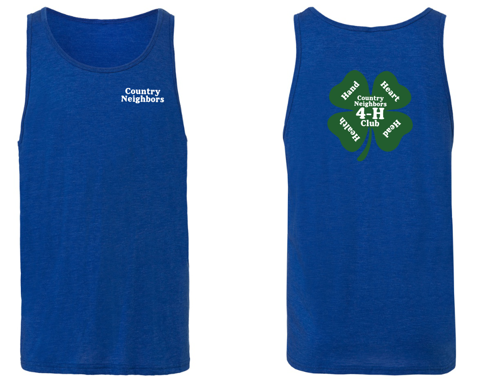 Country Neighbors 4H Club - Bella Canvas Jersey Tank - 4.2oz