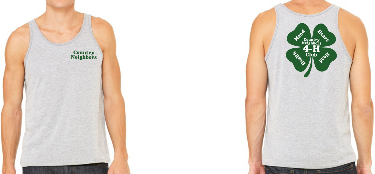 Country Neighbors 4H Club - Bella Canvas Jersey Tank - 4.2oz