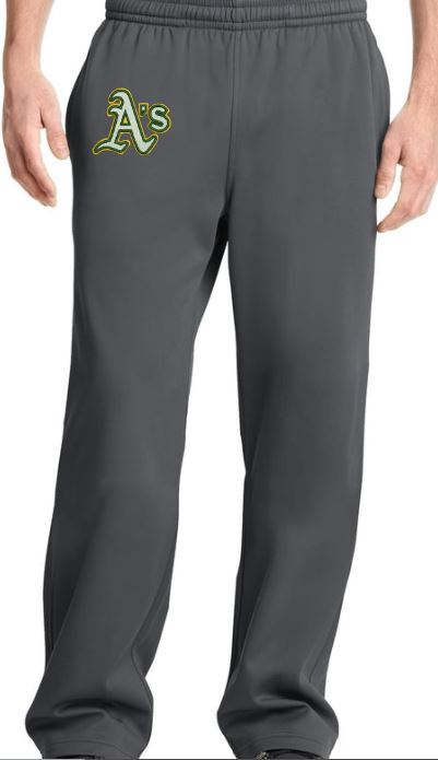 Central Michigan A's - Embroidered - Sport Wick Fleece Pant