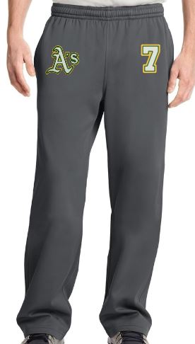 Central Michigan A's - Embroidered - Sport Wick Fleece Pant