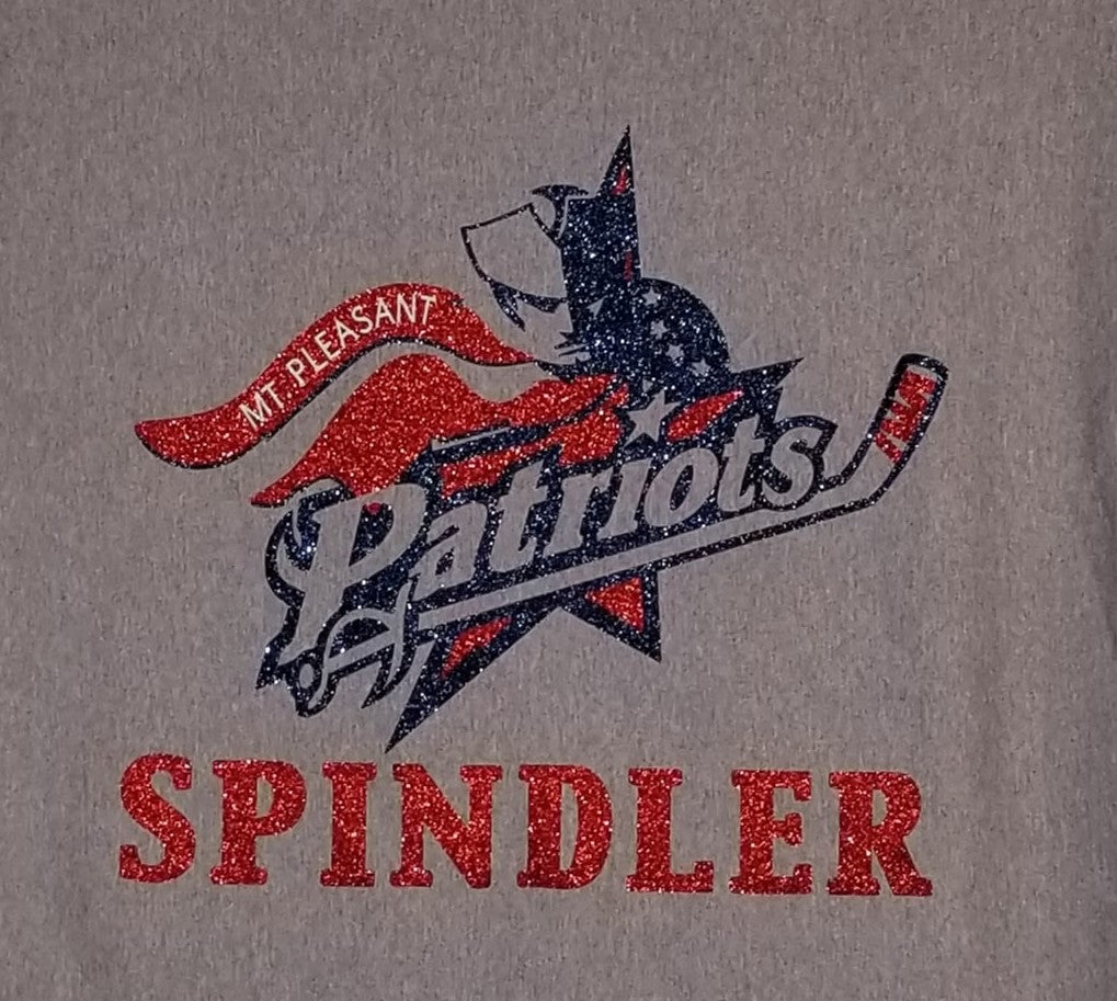 Mt. Pleasant Patriots Hockey - Stadium Blanket - Gildan® DryBlend® Fleece Stadium Blanket - 9.3 oz