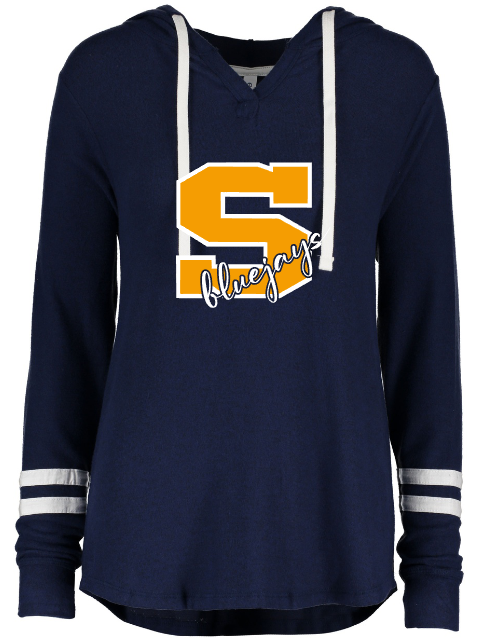 Shepherd Football Spirit Gear - 2022 - Ladies Lightweight Hacci Hoodie - Enza - 5.4 oz